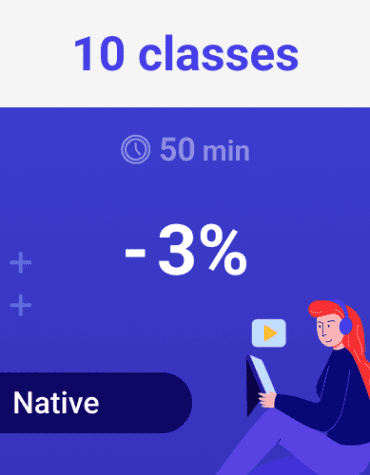 10 classes 50 min (Native)
