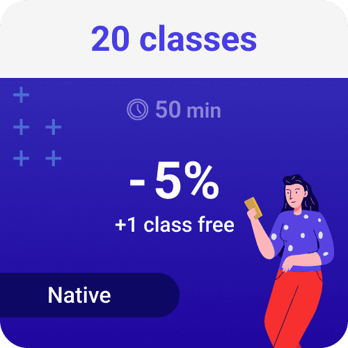 20 classes 50 min (Native)
