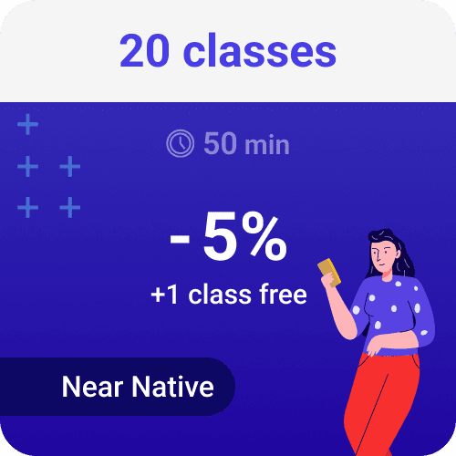 20 classes 50 min (Near Native)