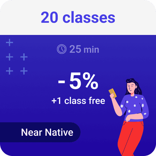 20 classes 25 min (Near Native)
