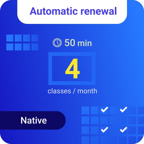 Native - Adult - 4 classes